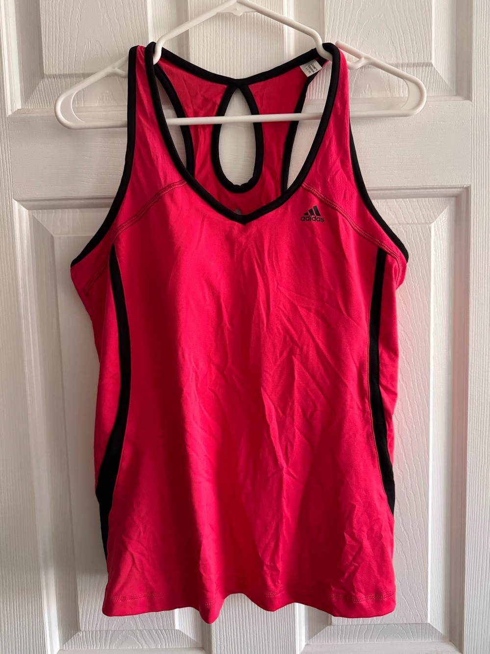 adidas Athletic Racerback Tank Top with Built-In Shelf Bra - Picture 3 of 5